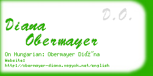 diana obermayer business card